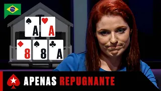 Jogadas Inacreditáveis com FULL HOUSE ♠️ PokerStars Brasil