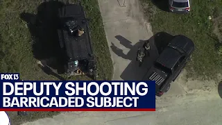 Pasco County Sheriff's Office gives update on hours-long standoff with barricaded subject