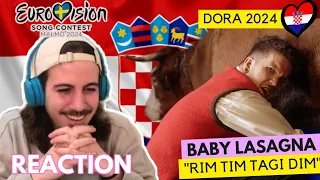 🇭🇷 Reaction Baby Lasagna - Rim Tim Tagi Dim DORA 2024 (SUBTITLD) Reacting to Croatia Eurovision 2024
