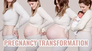 PREGNANCY TRANSFORMATION WEEK BY WEEK BELLY 🤰 40 WEEKS IN 2 MINUTES PREGNANCY BUMP PROGRESSION