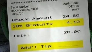 NYC restaurants sued over gratuity: Is a tip required?