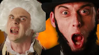 epic rap battles of history fanmade : George Washington vs Abraham Lincoln