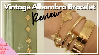 Van Cleef & Arpels Vintage Alhambra Guilloché Bracelet Review | Pros & Cons | Worth It? | modmom md