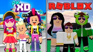 FAMILIA PK XD vs FAMILIA ROBLOX 🐸 SIMBA