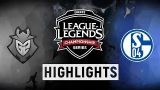 G2 vs. S04 - EU LCS Playoff Tiebreaker Highlights (Summer 2018)