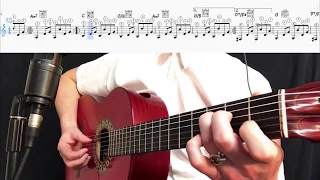 Folk Fingerpicking 2 Travis Picking Chord Progression 2 in G TIM with PALM MUTE