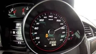 Audi R8 V10 Plus S-Tronic Launch Control 0-300 km/h