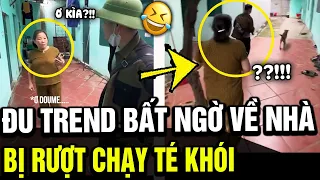 Đu trend 'BẤT NGỜ VỀ NHÀ', thanh niên cải trang và cái kết bị mẹ đuổi đánh  'CHẠY TÉ KHÓI' | TÁM TV