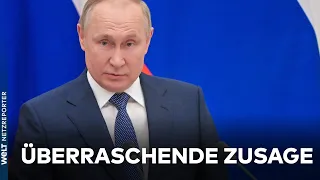 EMMANUEL MACRON: Wladimir Putin sichert Verzicht auf "Eskalation" in der Ukraine zu