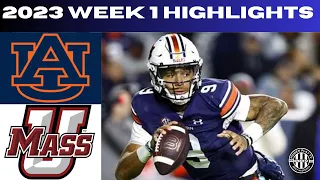 1 HALF  UMass vs Auburn Football Game Highlights 9 2 2023