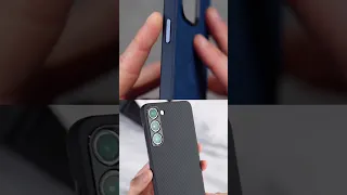 premium silicone case look vs s23 ultra case unbox || #shorts