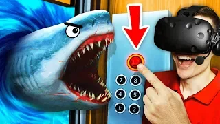 Unlocking SECRET UNDERWATER FLOOR In VR ELEVATOR (Floor Plan VR Funny Gameplay)