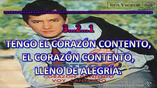 CORAZÓN CONTENTO - PALITO ORTEGA - KARAOKE