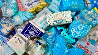 ☔️ Rain Showers in the Garden 🌧 ASMR Soap Haul 💙 Opening Unwrapping Unpacking International Soaps ☁️