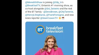 Meredith Shaw Radio&Television Host Contacted me today to talk Sep12,2023!Tuesday!JoinedBreakfastTV