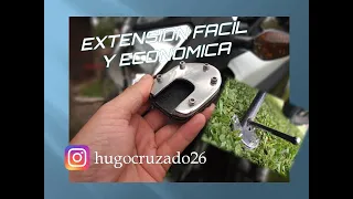 COMO HACER SUPLEMENTO EXTENSION PATA DE CABRA / MULETA LATERAL DE MOTO  👽🤘