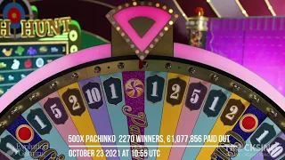 Crazy Time Pachinko 5x Multiplier 500X WIN!!!😱