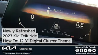 Refreshed 2023 Kia Telluride | How To Change 12.3" Digital Instrument Cluster Theme!