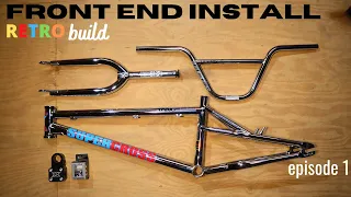 Installing BMX Forks and Bars on your Racing Bike - Supercross BMX SX250 Retro build Ep.1