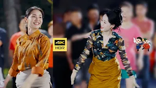 Yongji, Weng Mu, two outstanding Tibetan girls dancing together