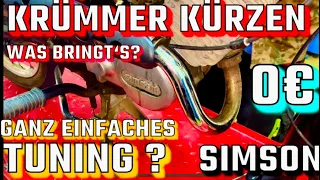 Simson Krümmer kürzen, 0€ Tuning . AOA 1, AOA 2 Umbau Simson s51, sr50, Schwalbe #simson