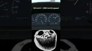 It's just 50km/h ☠️ | troll face meme 🗿 | #shorts