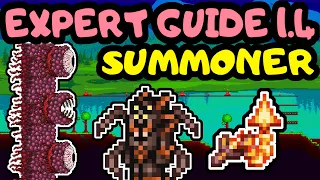 TERRARIA SUMMONER PROGRESSION GUIDE 5! Expert Wall of Flesh Boss Guide! Easy Hardmode Spider Armour!