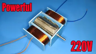 How to make a powerful generator 220V | DIY Mini generator 2020