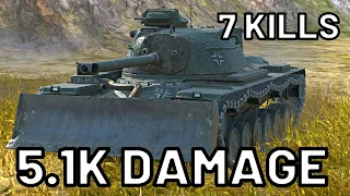 M48A2 Raümpanzer | 5.1K DAMAGE | 7 KILLS | WOT Blitz Pro Replays