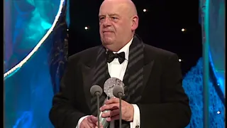 John Savident wins Best Comedy Performance at the British Soap Awards (1999)