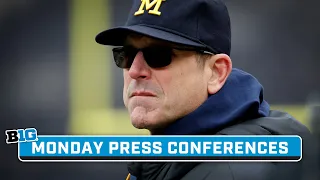 Monday Press Conferences: Jim Harbaugh, Matt Rhule, Bret Bielema & More | Big Ten Football