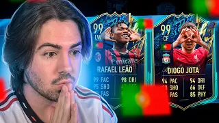 CONSEGUI DOIS PORTUGUESES MELHORES QUE O CR7!!! FUT DRAFT FIFA 22