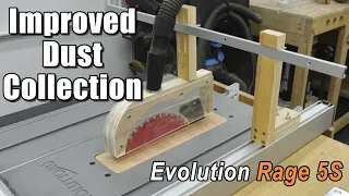 DIY Table Saw Dust Collection Improvement | Evolution Rage 5S
