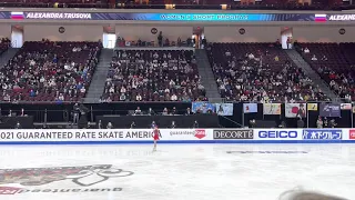 Alexandra Trusova 2021 Skate America short program fancam - Александра Трусова кп