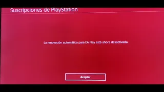 Cancelar Suscripción EA Play - PS4