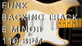 Funk Guitar Backing Track | E Minor (110 bpm)
