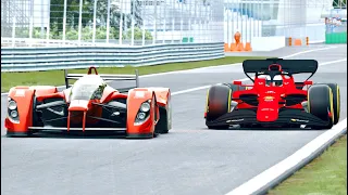 Ferarri F1 2022 vs Red Bull X2010 at Monza GP