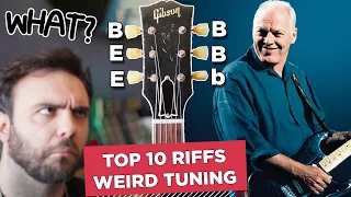 Top 10 FAMOUS Guitar RIFFS with WEIRD Tuning | Walrus Canvas Tuner