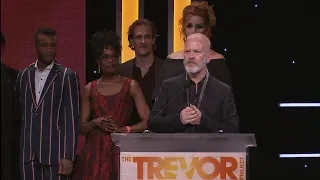 Ryan Murphy & the Cast of POSE Accept Hero Award at TrevorLIVE LA 2018