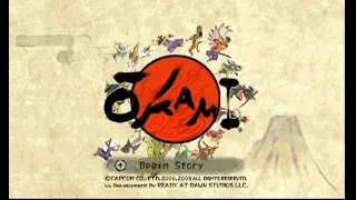 Ōkami Title Screen (Wii)