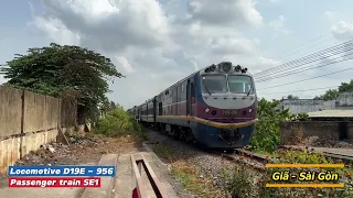 [230] Vietnam Railway | Many of passenger trains passing through railway cross barrier