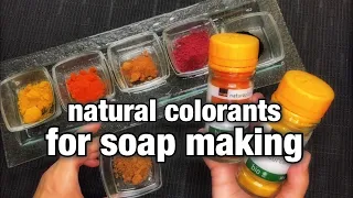 Natural Colorants for Soap Making- can you use herbs and spices from the supermarket  to color soap?