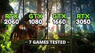 RTX 2060 vs GTX 1080 vs GTX 1660 Ti vs RTX 3050 | Performance Comparison🔥