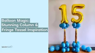 Balloon Magic: Stunning Column & Fringe Tassel Inspiration | Tableclothsfactory.com