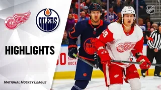 NHL Highlights | Red Wings @ Oilers 10/18/19