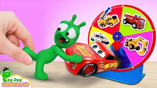 Spin and Win: PeaPea Plays The Toy Car Prize Wheel in Pea Pea Wonderland - Fun Cartoon For Children