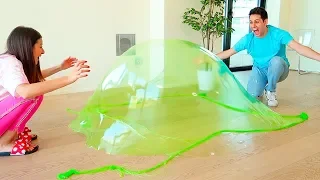 FARE UNA BOLLA GIGANTE DI SLIME CHALLENGE!!