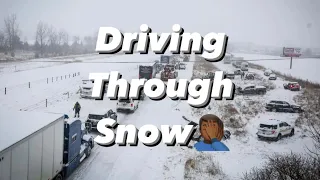 Road to 50k miles | Prime TNT training 8 | Dangerous Winter Storm 🥶🌨️ #18wheeler #cdl #primeinc