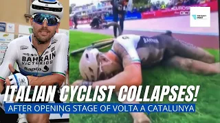 Italian Cyclist Sonny COLBRELLI was hospitalized after COLLAPSING at the finish of Volta a Catalunya