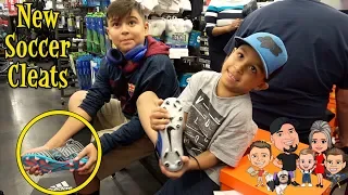 NEW SOCCER CLEATS from BIG 5 | D&D FAMILY VLOGS